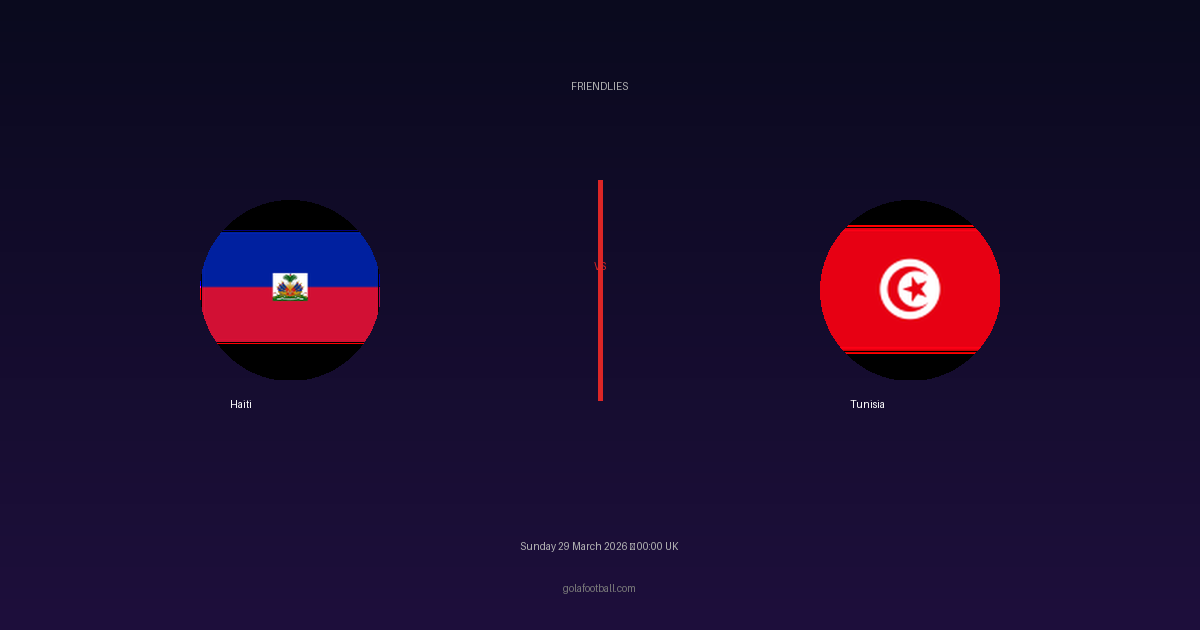 Match Preview: Haiti vs Tunisia - prediction, team news, live stream