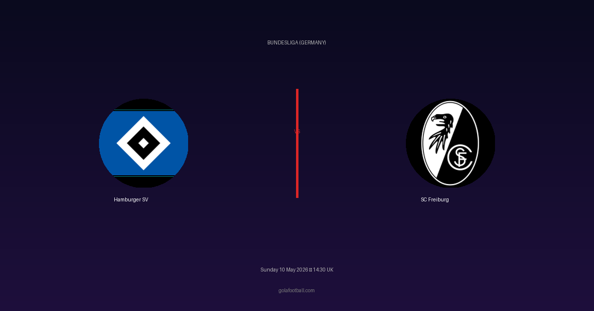 Match Preview: Hamburger SV vs SC Freiburg - prediction, team news, live stream