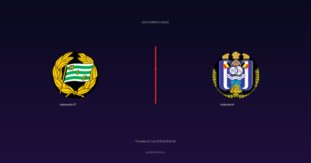 Match Preview: Hammarby FF vs Anderlecht – UEFA Europa League