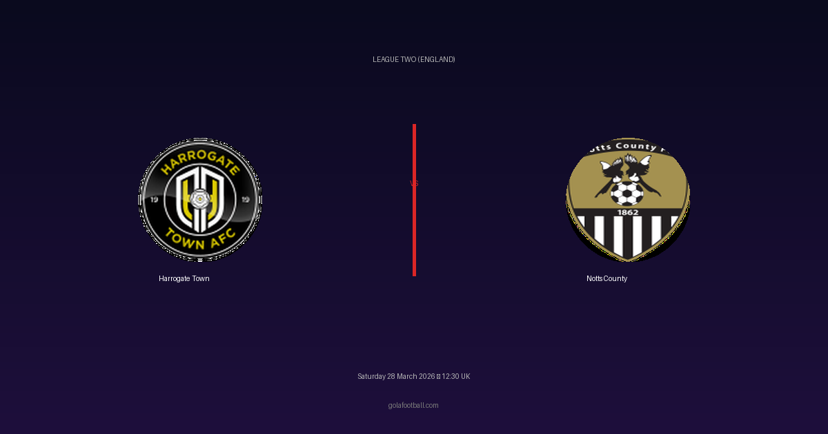 Match Preview: Harrogate Town vs Notts County - prediction, team news, live stream