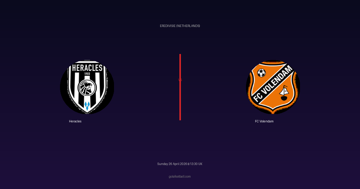 Match Preview: Heracles vs FC Volendam - prediction, team news, live stream