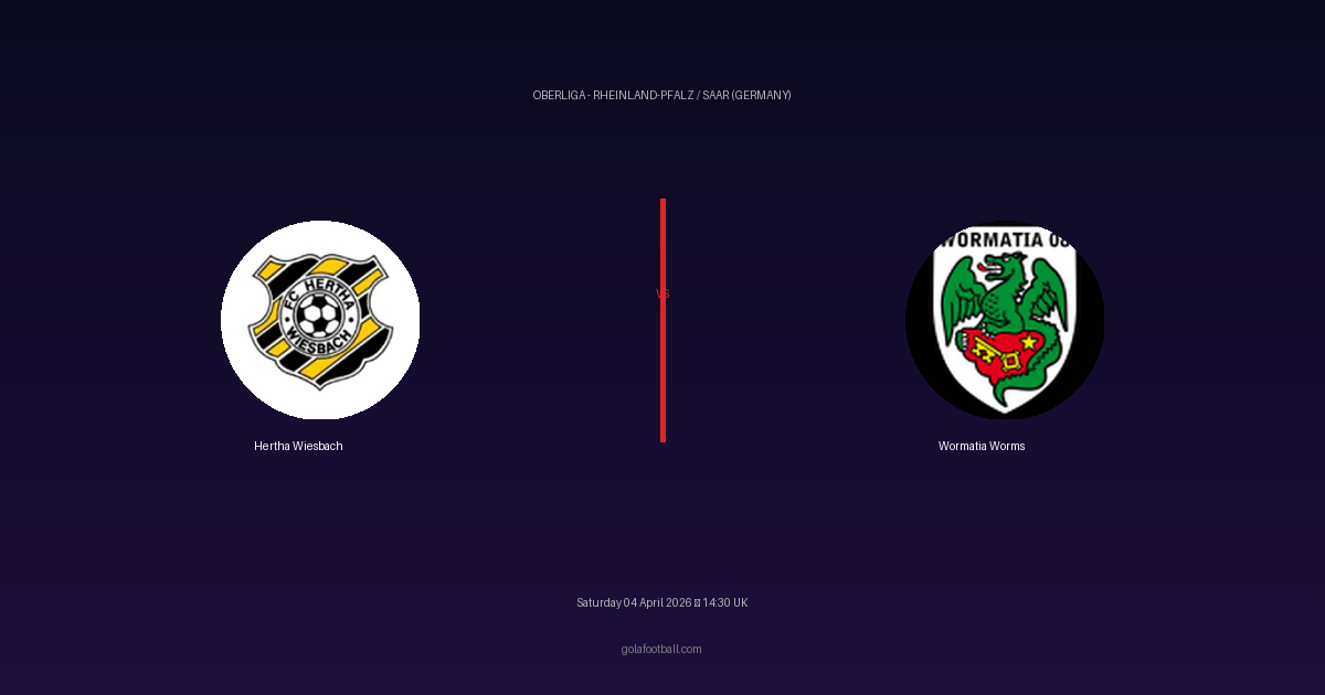Match Preview: Hertha Wiesbach vs Wormatia Worms — prediction, team news & live stream
