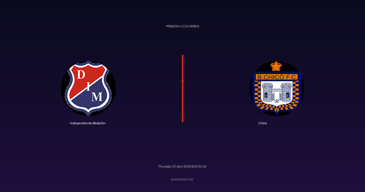 Match Preview: Independiente Medellin vs Chico - prediction, team news, live stream