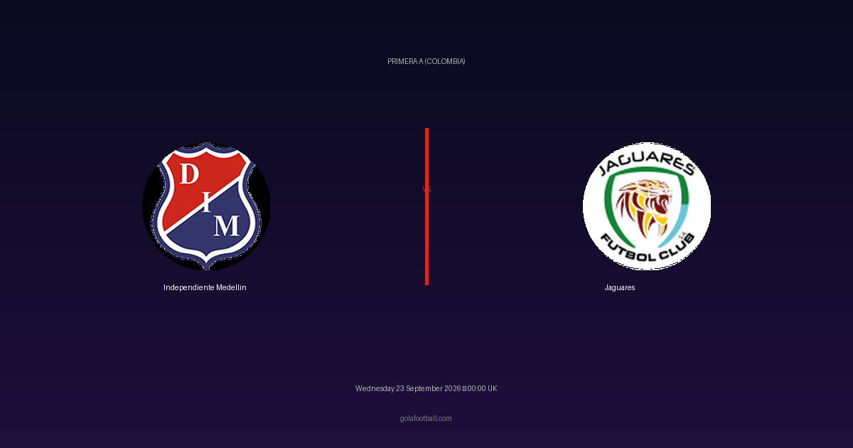 Match Preview: Independiente Medellin vs Jaguares – Primera A (Colombia)