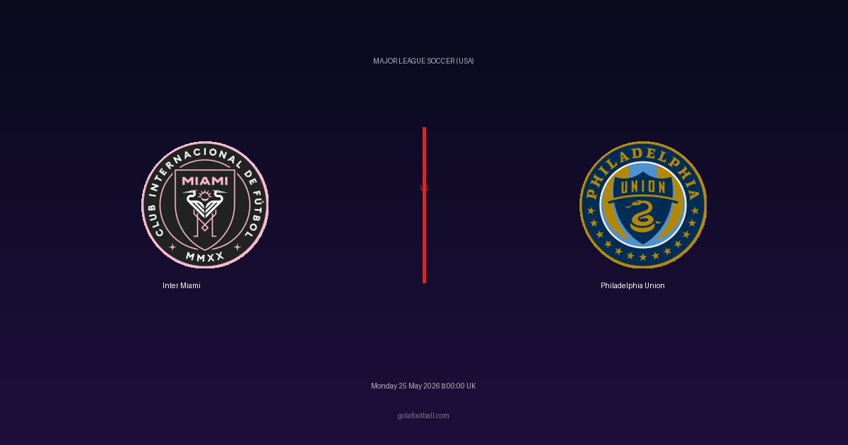 Match Preview: Inter Miami vs Philadelphia Union - prediction, team news, live stream