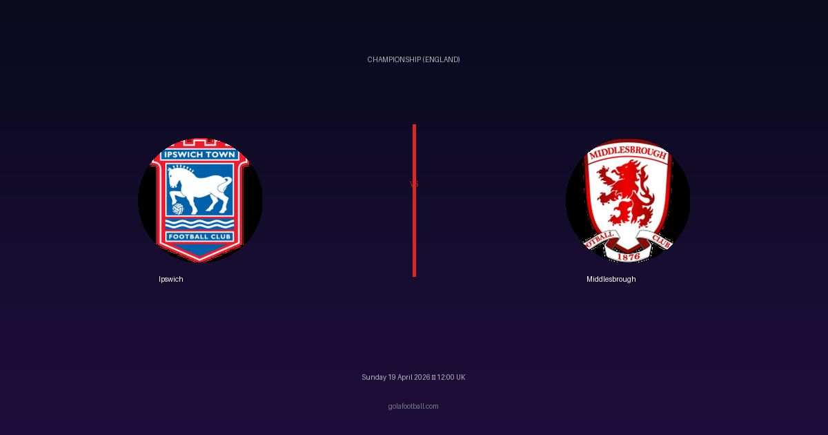Match Preview: Ipswich vs Middlesbrough - prediction, team news, live stream