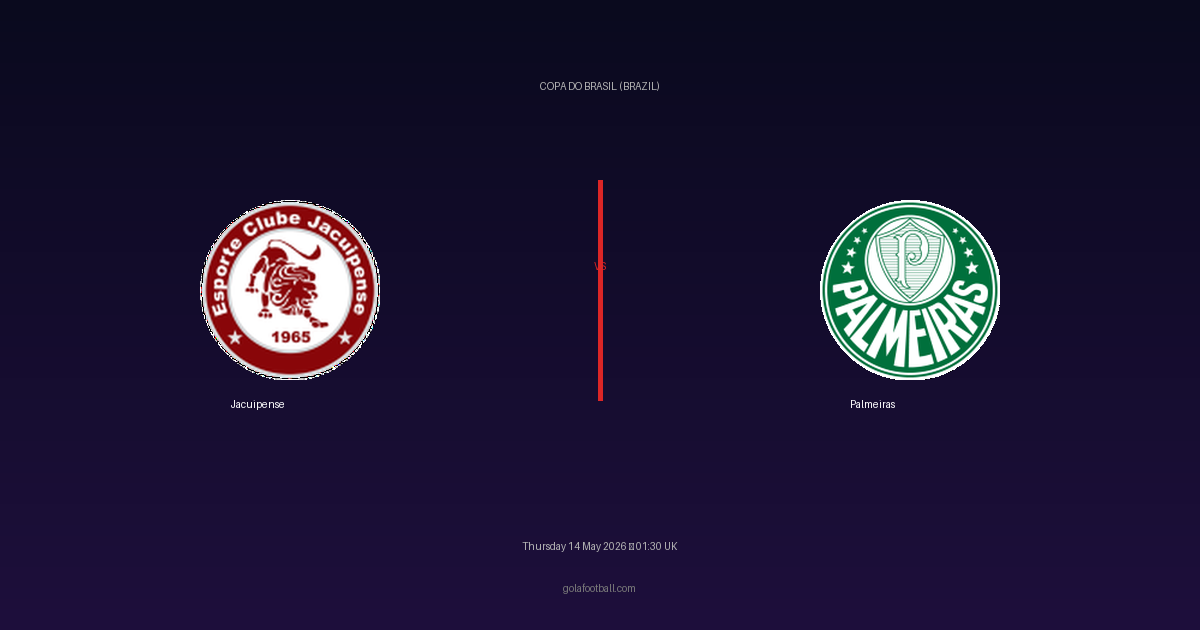 Match Preview: Jacuipense vs Palmeiras - prediction, team news, live stream