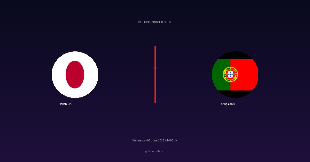 Match Preview: Japan U20 vs Portugal U20 - prediction, team news, live stream