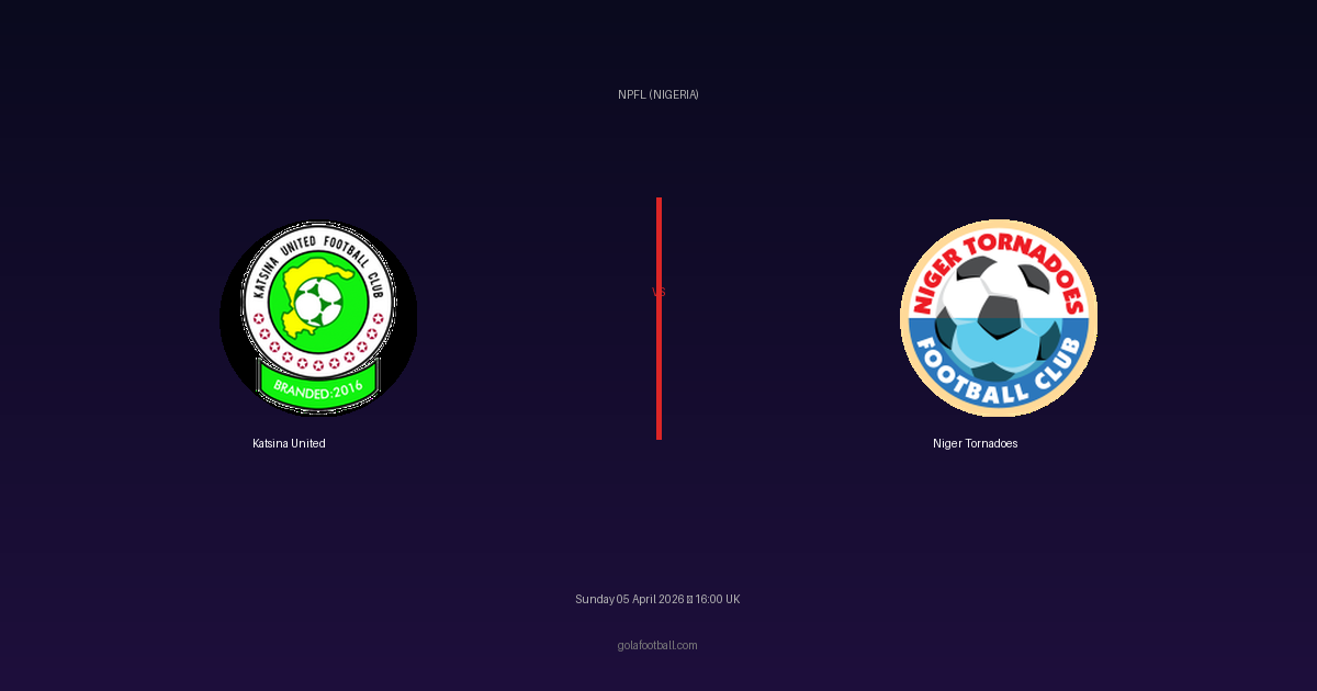 Match Preview: Katsina United vs Niger Tornadoes — prediction, team news & live stream