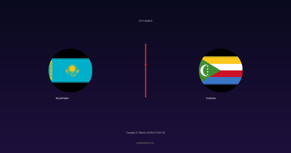 Match Preview: Kazakhstan vs Comoros - prediction, team news, live stream