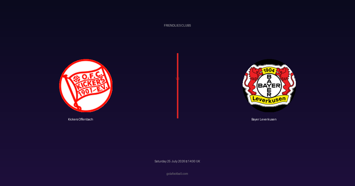 Match Preview: Kickers Offenbach vs Bayer Leverkusen – Friendlies Clubs