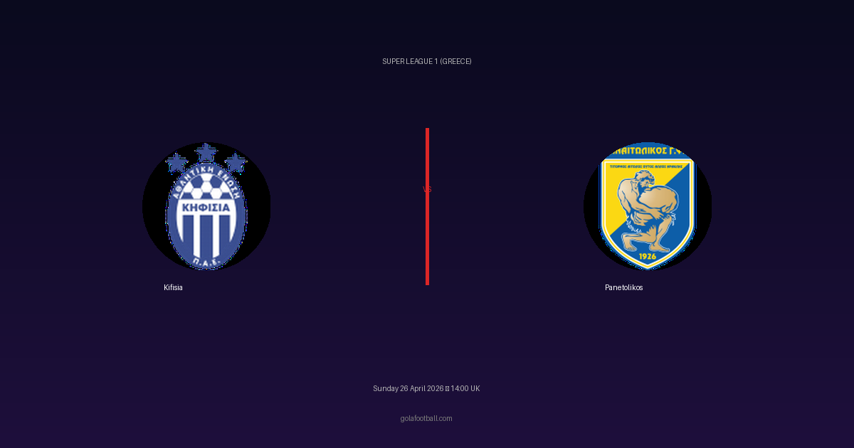 Match Preview: Kifisia vs Panetolikos - prediction, team news, live stream