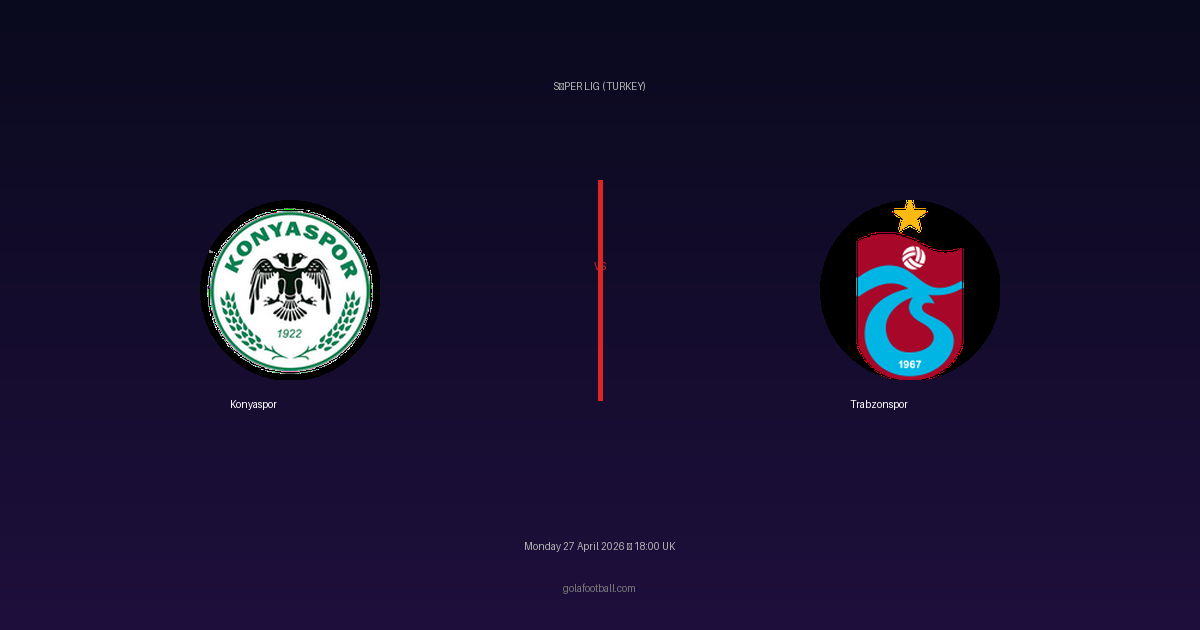 Match Preview: Konyaspor vs Trabzonspor - prediction, team news, live stream