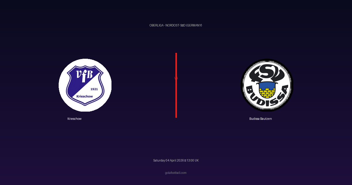 Match Preview: Krieschow vs Budissa Bautzen — prediction, team news & live stream