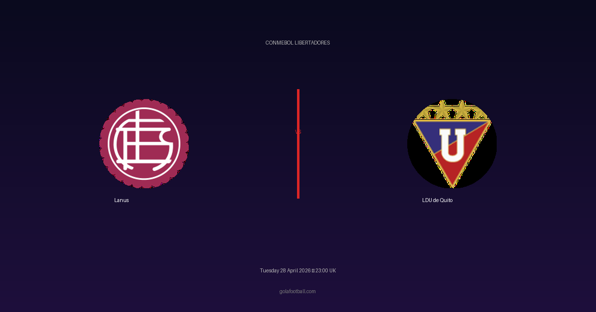 Match Preview: Lanus vs LDU de Quito - prediction, team news, live stream