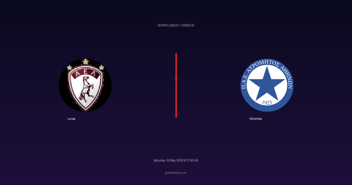 Match Preview: Larisa vs Atromitos - prediction, team news, live stream