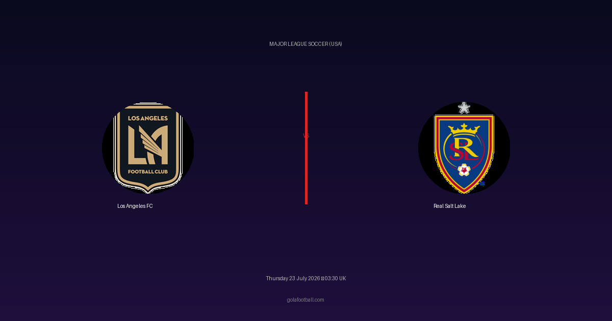 Match Preview: Los Angeles FC vs Real Salt Lake – Major League Soccer (USA)