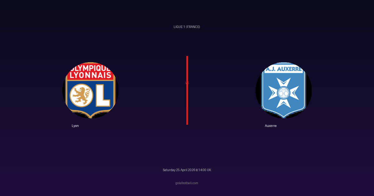 Match Preview: Lyon vs Auxerre - prediction, team news, live stream