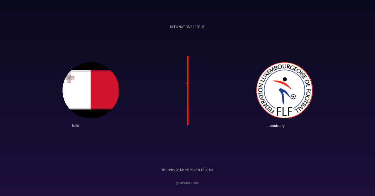 Match Preview: Malta vs Luxembourg - prediction, team news, live stream