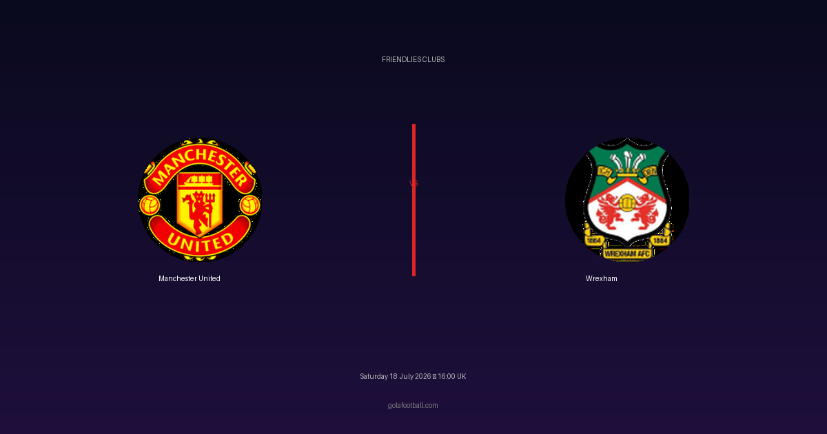 Match Preview: Manchester United vs Wrexham – Friendlies Clubs