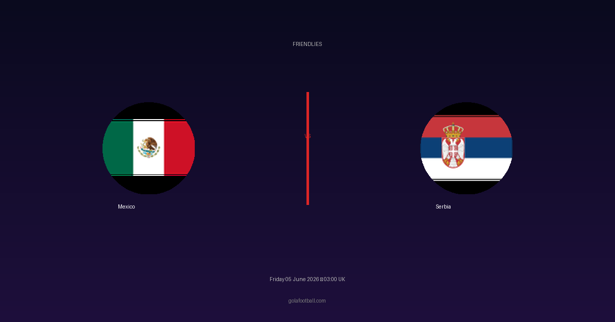 Match Preview: Mexico vs Serbia - prediction, team news, live stream