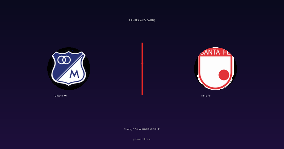 Match Preview: Millonarios vs Santa Fe - prediction, team news, live stream