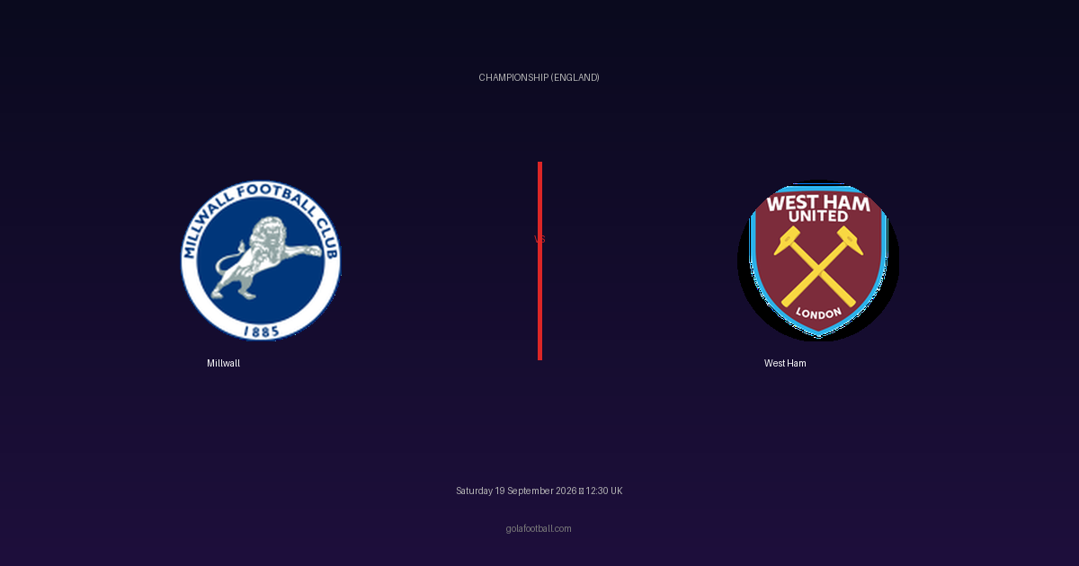Match Preview: Millwall vs West Ham – Championship (England)