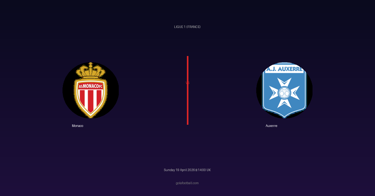 Match Preview: Monaco vs Auxerre - prediction, team news, live stream