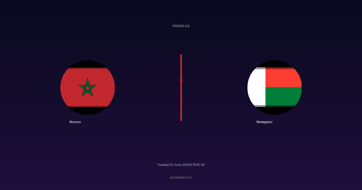 Match Preview: Morocco vs Madagascar - prediction, team news, live stream