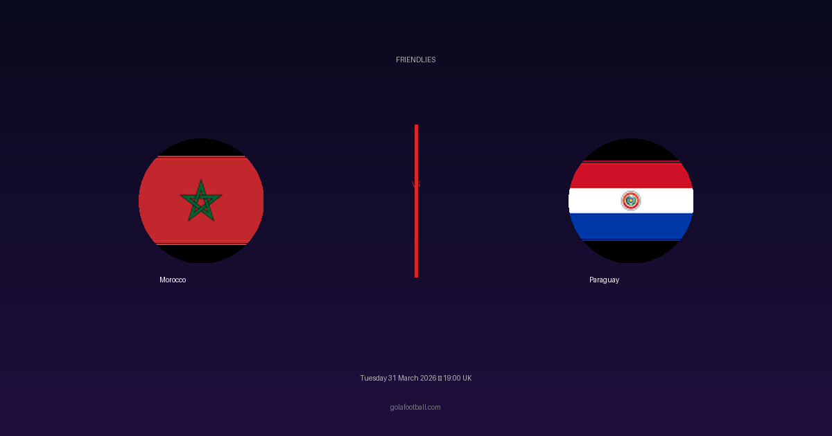 Match Preview: Morocco vs Paraguay - prediction, team news, live stream