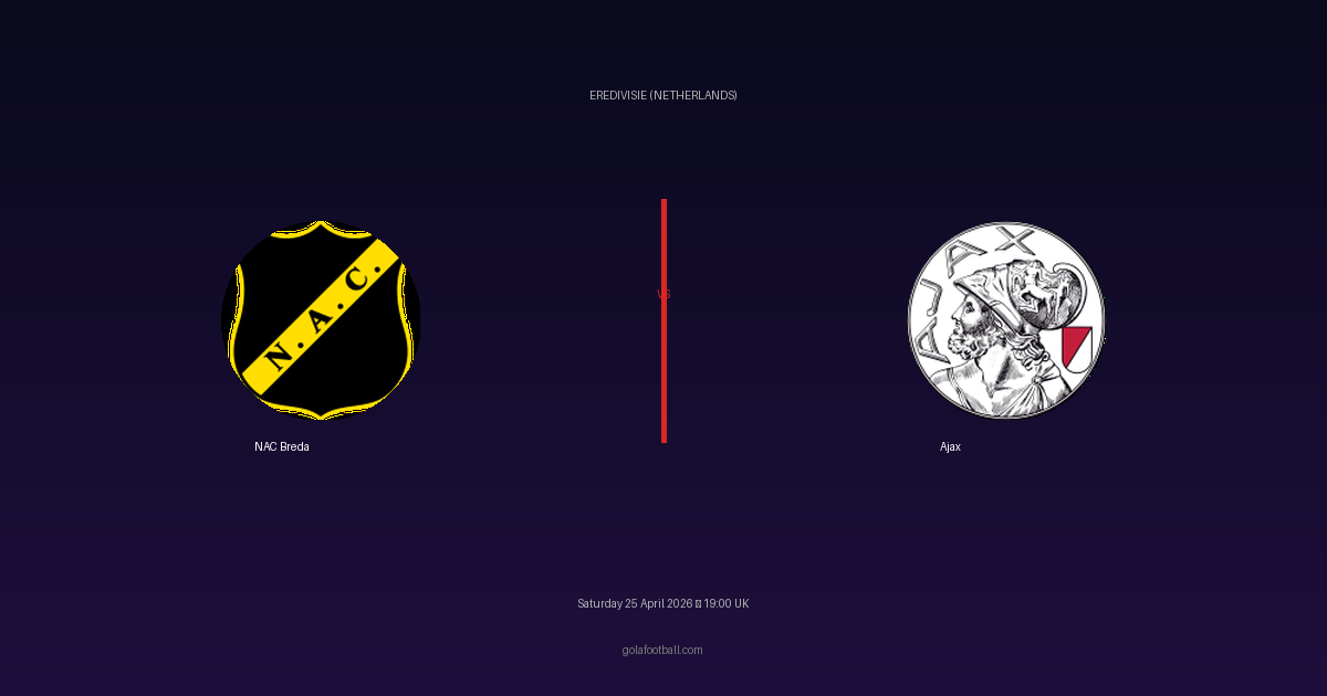 Match Preview: NAC Breda vs Ajax - prediction, team news, live stream