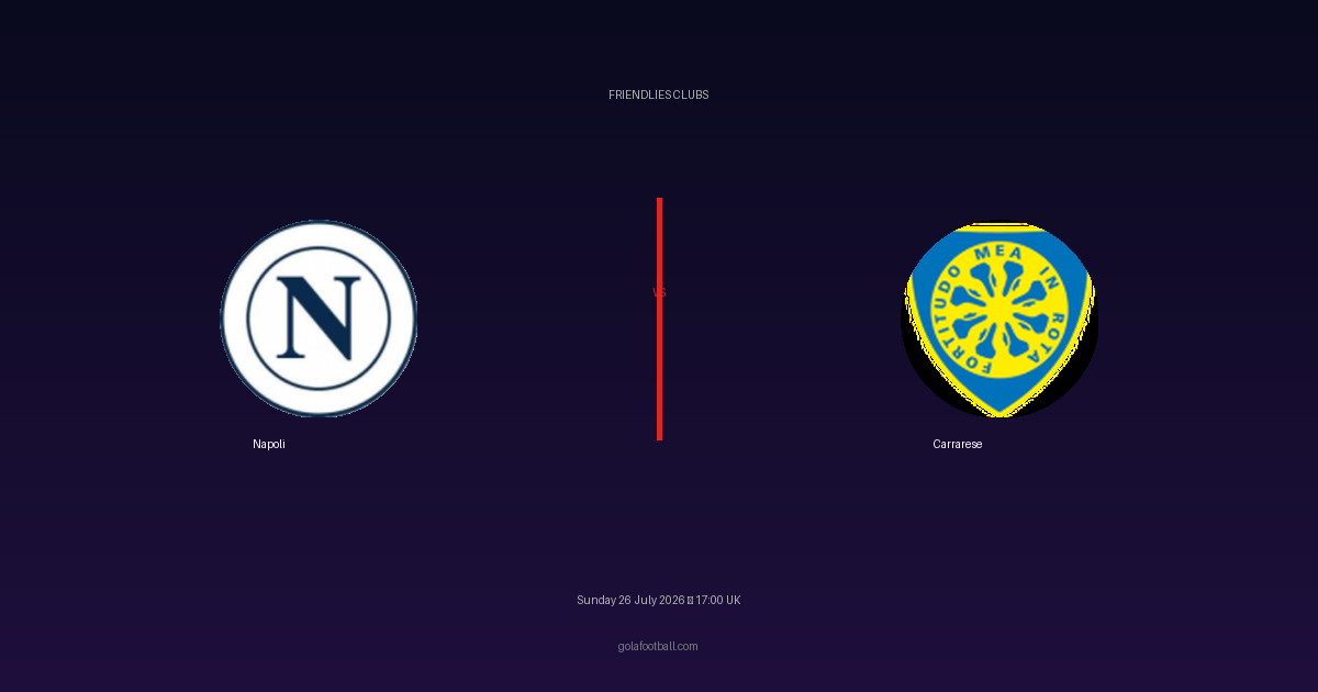 Match Preview: Napoli vs Carrarese – Friendlies Clubs