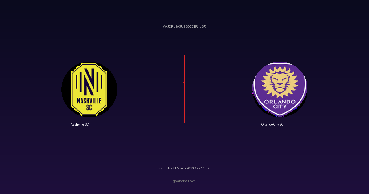 Match Preview: Nashville SC vs Orlando City SC - prediction, team news, live stream