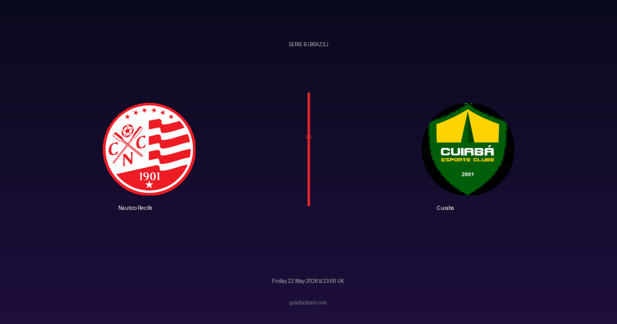 Match Preview: Nautico Recife vs Cuiaba - prediction, team news, live stream