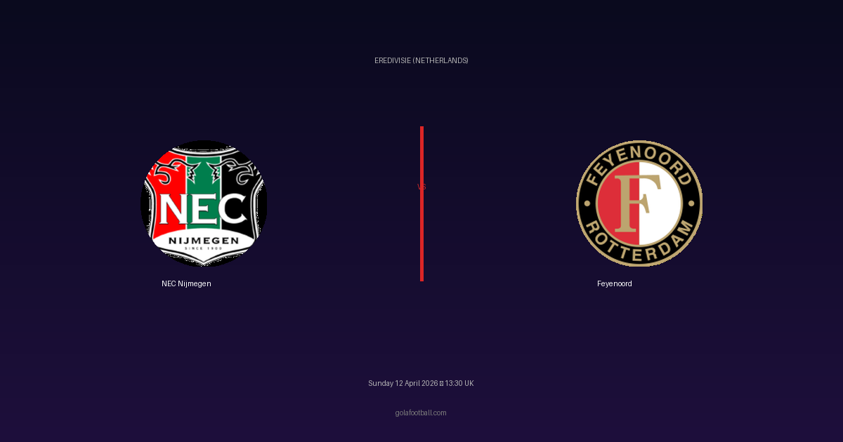 Match Preview: NEC Nijmegen vs Feyenoord - prediction, team news, live stream