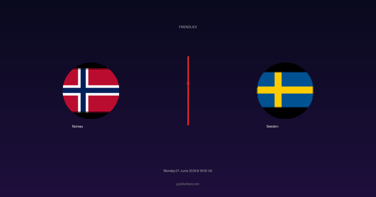 Match Preview: Norway vs Sweden - prediction, team news, live stream