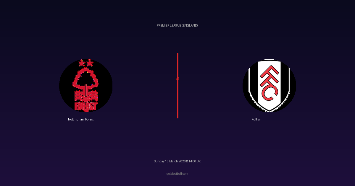 Match Preview: Nottingham Forest vs Fulham - prediction, team news, live stream