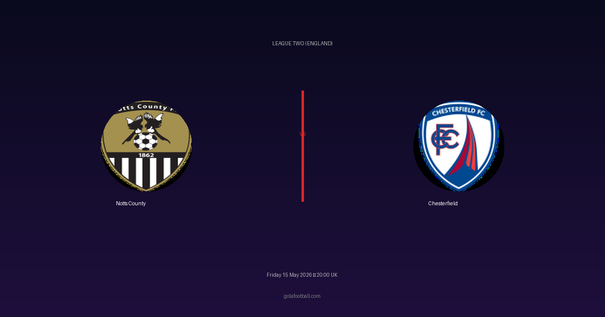 Match Preview: Notts County vs Chesterfield - prediction, team news, live stream