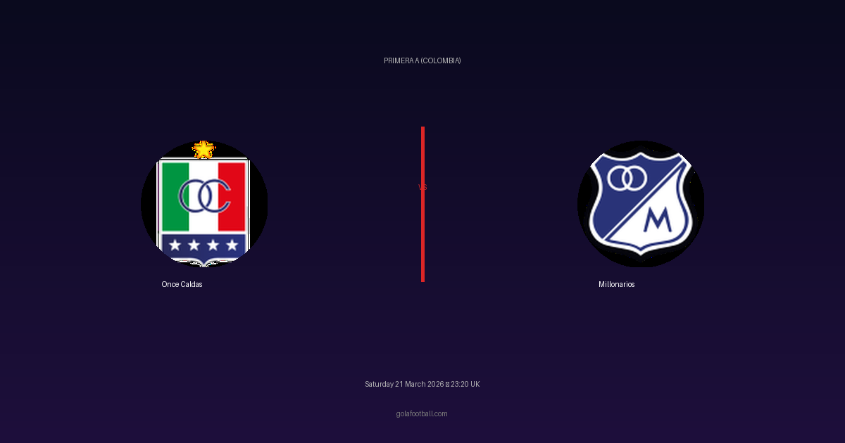 Match Preview: Once Caldas vs Millonarios - prediction, team news, live stream