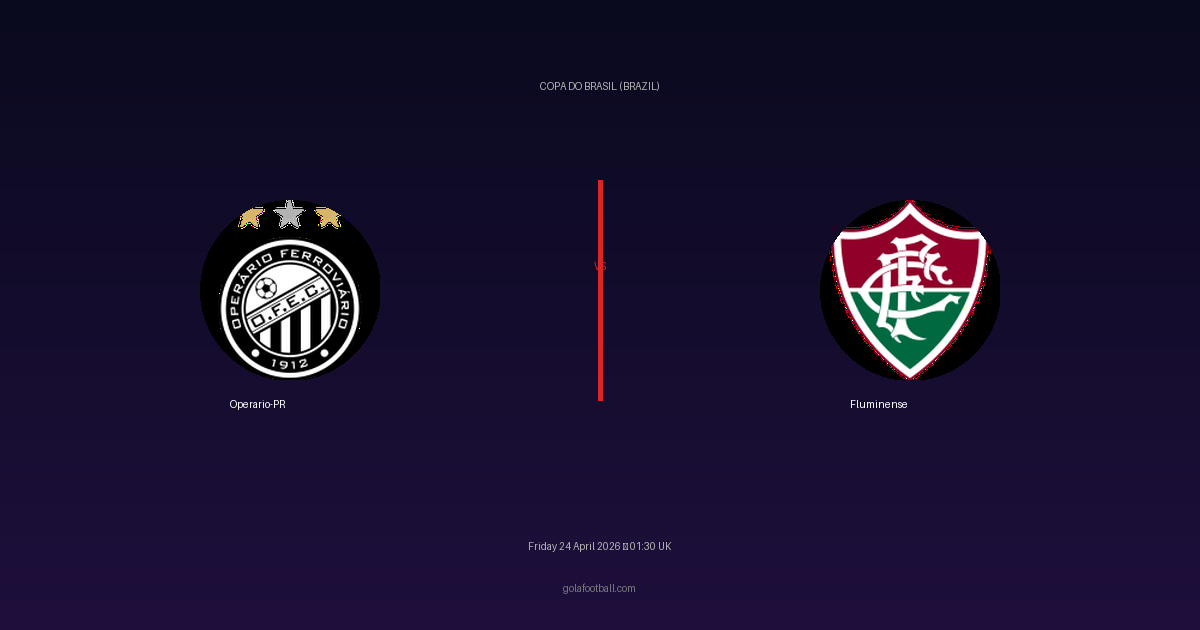 Match Preview: Operario-PR vs Fluminense - prediction, team news, live stream