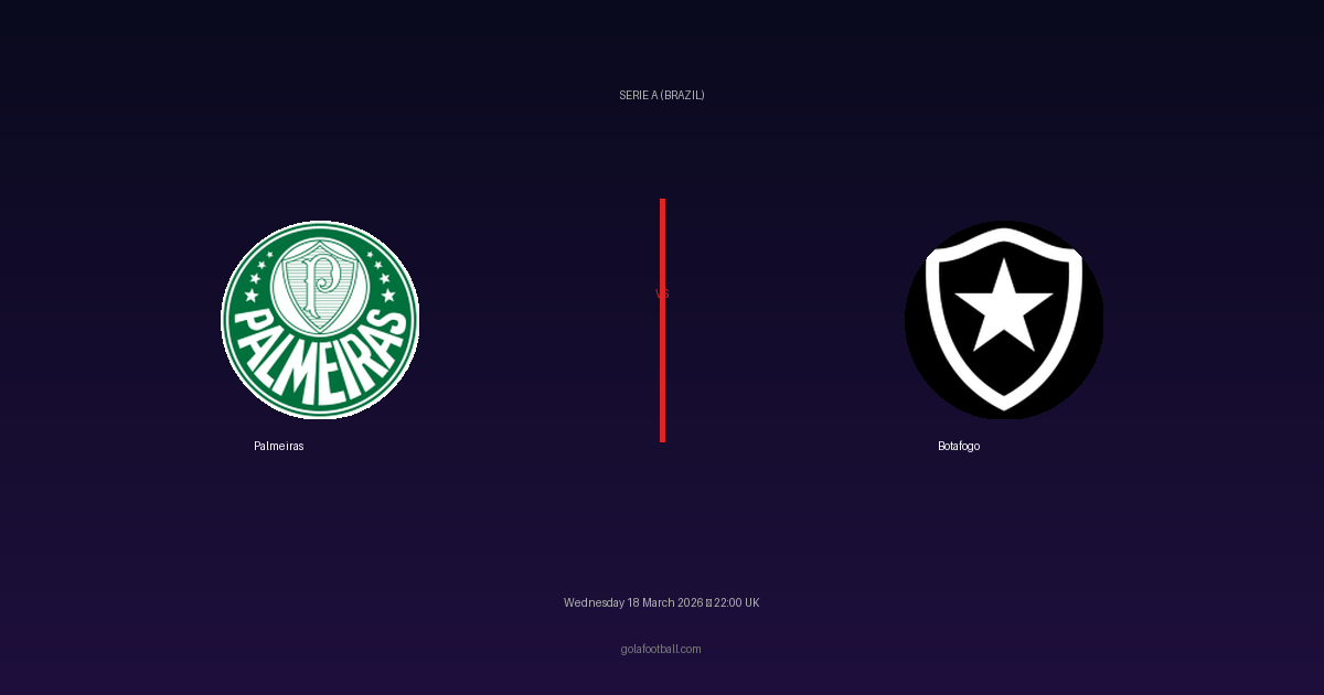 Match Preview: Palmeiras vs Botafogo - prediction, team news, live stream