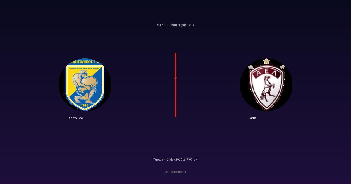 Match Preview: Panetolikos vs Larisa - prediction, team news, live stream