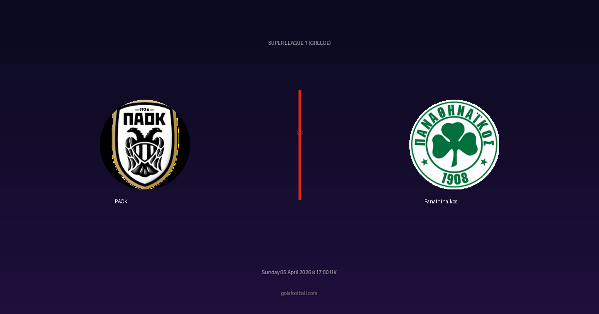 Match Preview: PAOK vs Panathinaikos - prediction, team news, live stream