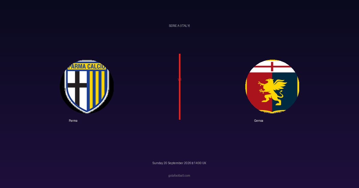 Match Preview: Parma vs Genoa – Serie A (Italy)