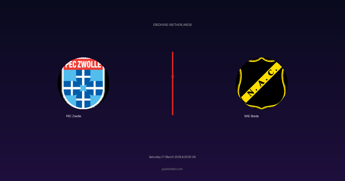 Match Preview: PEC Zwolle vs NAC Breda - prediction, team news, live stream