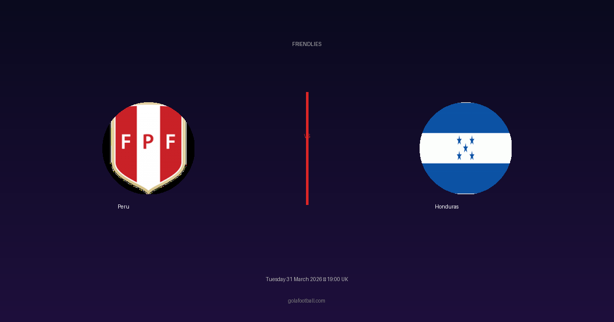Match Preview: Peru vs Honduras - prediction, team news, live stream