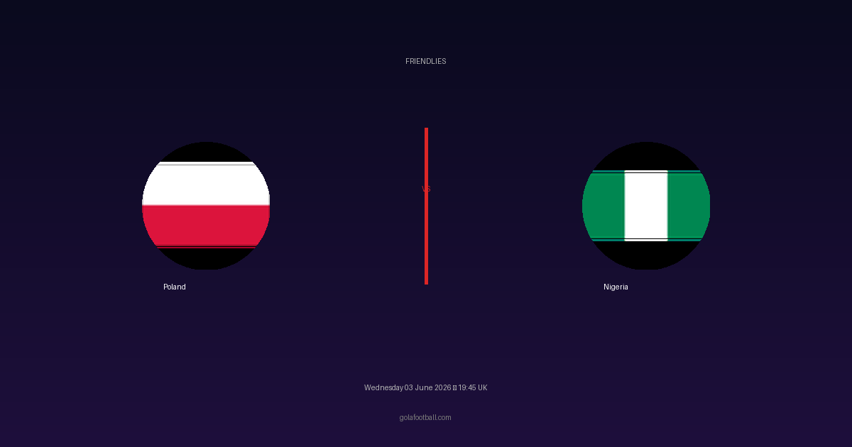 Match Preview: Poland vs Nigeria - prediction, team news, live stream