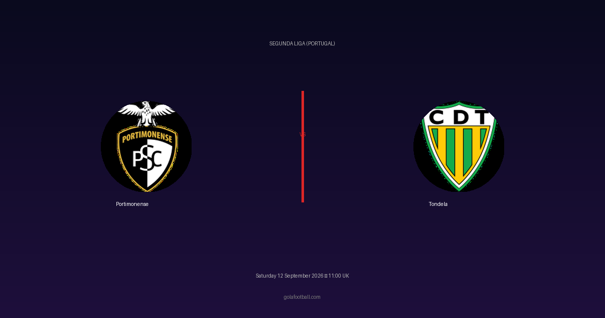 Match Preview: Portimonense vs Tondela – Segunda Liga (Portugal)