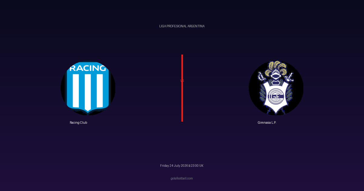 Match Preview: Racing Club vs Gimnasia L.P. – Liga Profesional Argentina