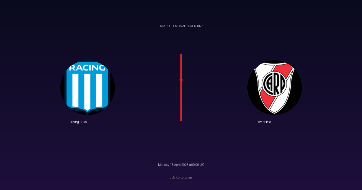Match Preview: Racing Club vs River Plate - prediction, team news, live stream